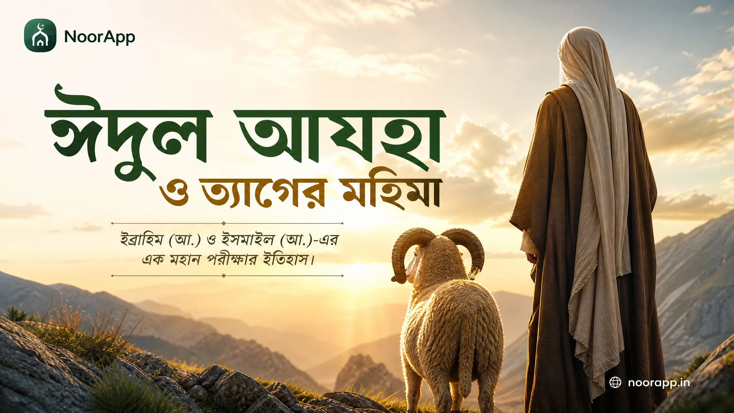 ঈদুল আযহা ও ত্যাগের মহিমা: ইব্রাহিম (আ.) ও ইসমাইল (আ.)-এর এক মহান পরীক্ষার ইতিহাস