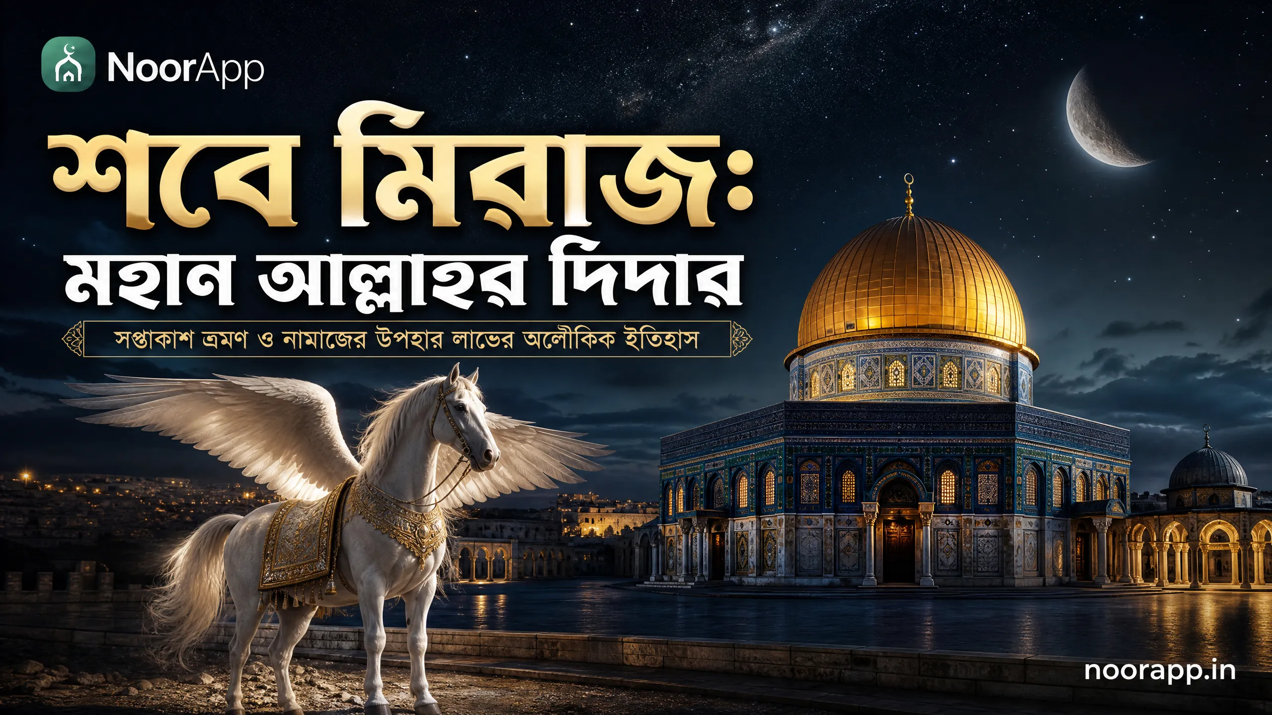 শবে মিরাজ: মহান আল্লাহর দিদার: সপ্তাকাশ ভ্রমণ ও নামাজের উপহার লাভের অলৌকিক ইতিহাস