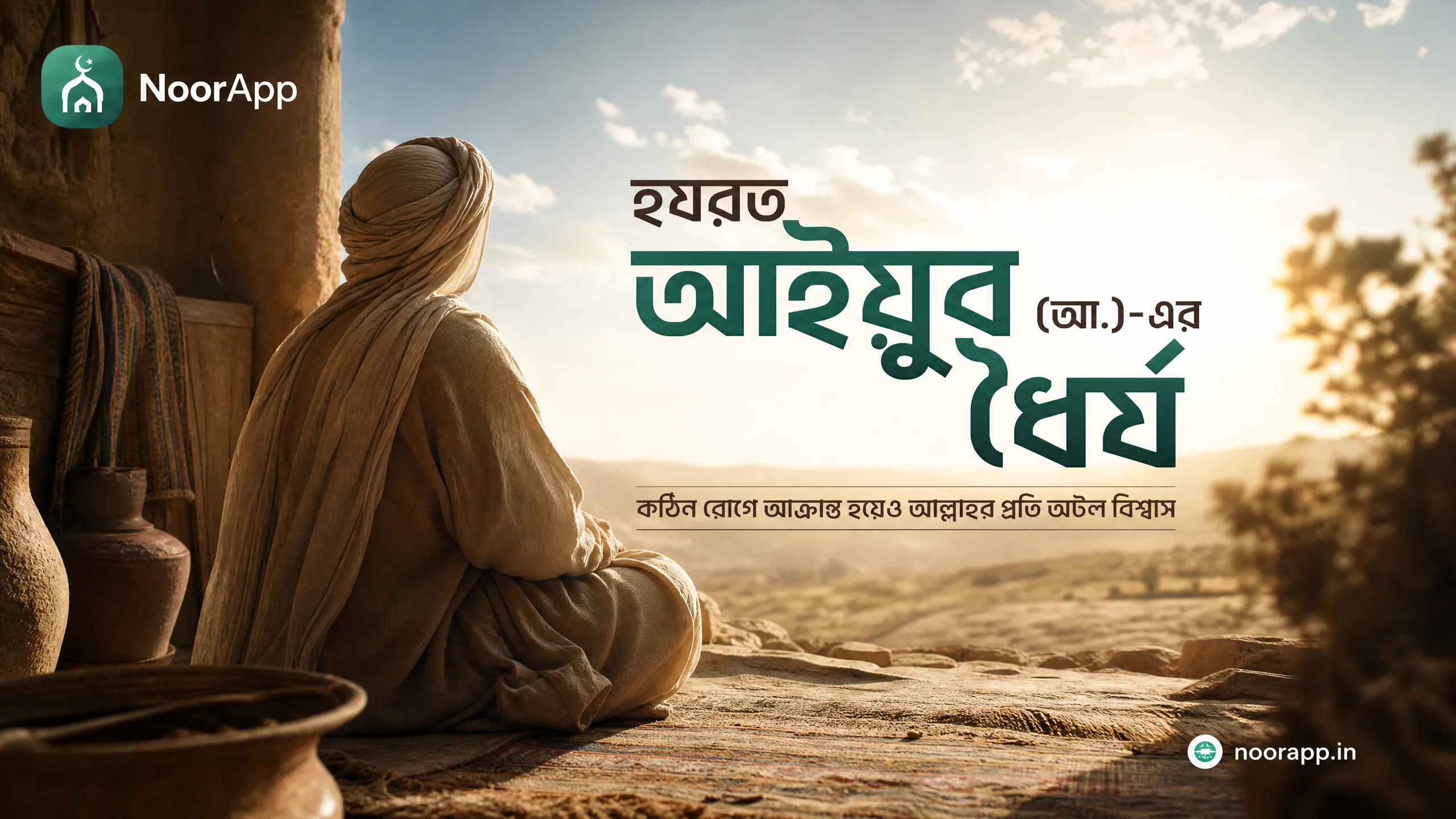 হযরত আইয়ুব (আ.)-এর ধৈর্য: কঠিন রোগে আক্রান্ত হয়েও আল্লাহর প্রতি অটল বিশ্বাস