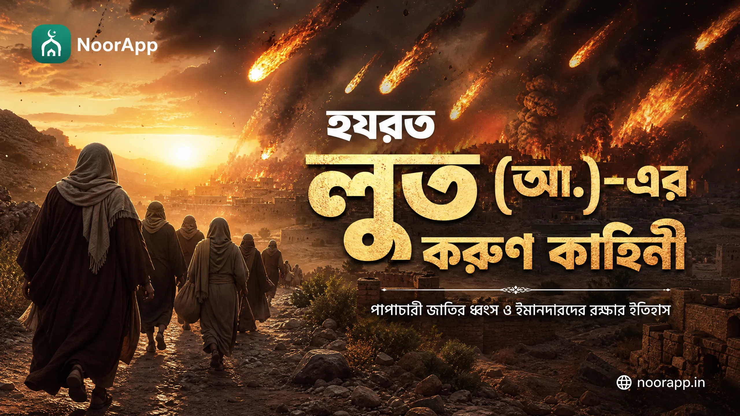 হযরত লুত (আ.)-এর করুণ কাহিনী: পাপাচারী জাতির ধ্বংস ও ইমানদারদের রক্ষার ইতিহাস