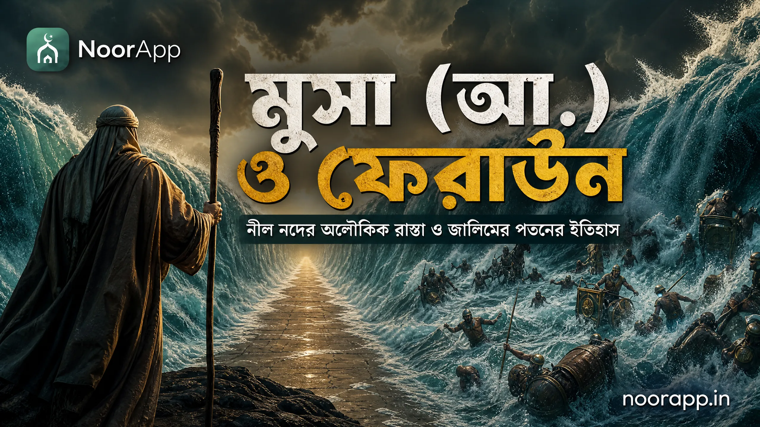 মুসা (আ.) ও ফেরাউন: নীল নদের অলৌকিক রাস্তা ও জালিমের পতনের ইতিহাস