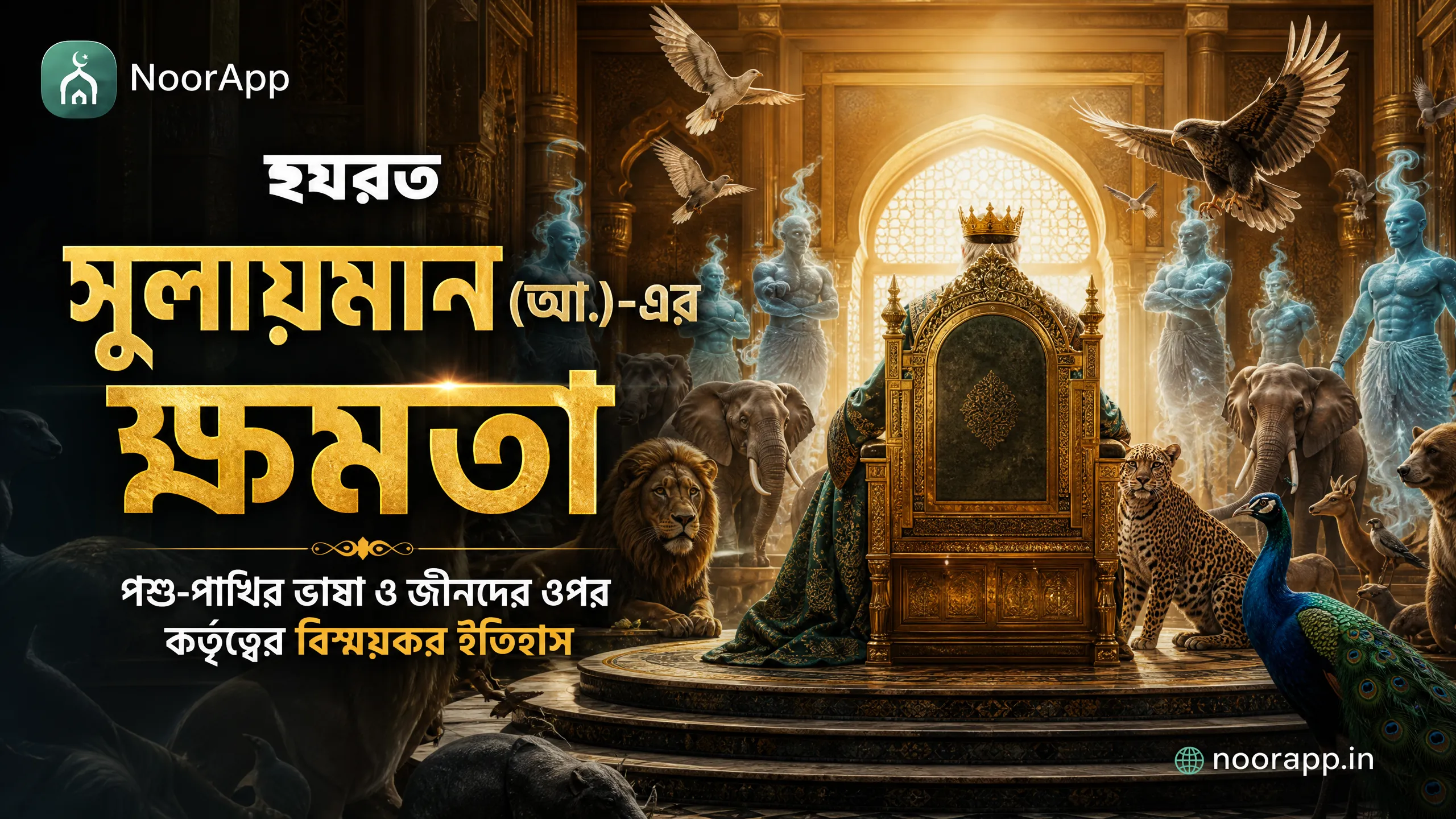 হযরত সুলায়মান (আ.)-এর ক্ষমতা: পশু-পাখির ভাষা ও জীনদের ওপর কর্তৃত্বের বিস্ময়কর ইতিহাস