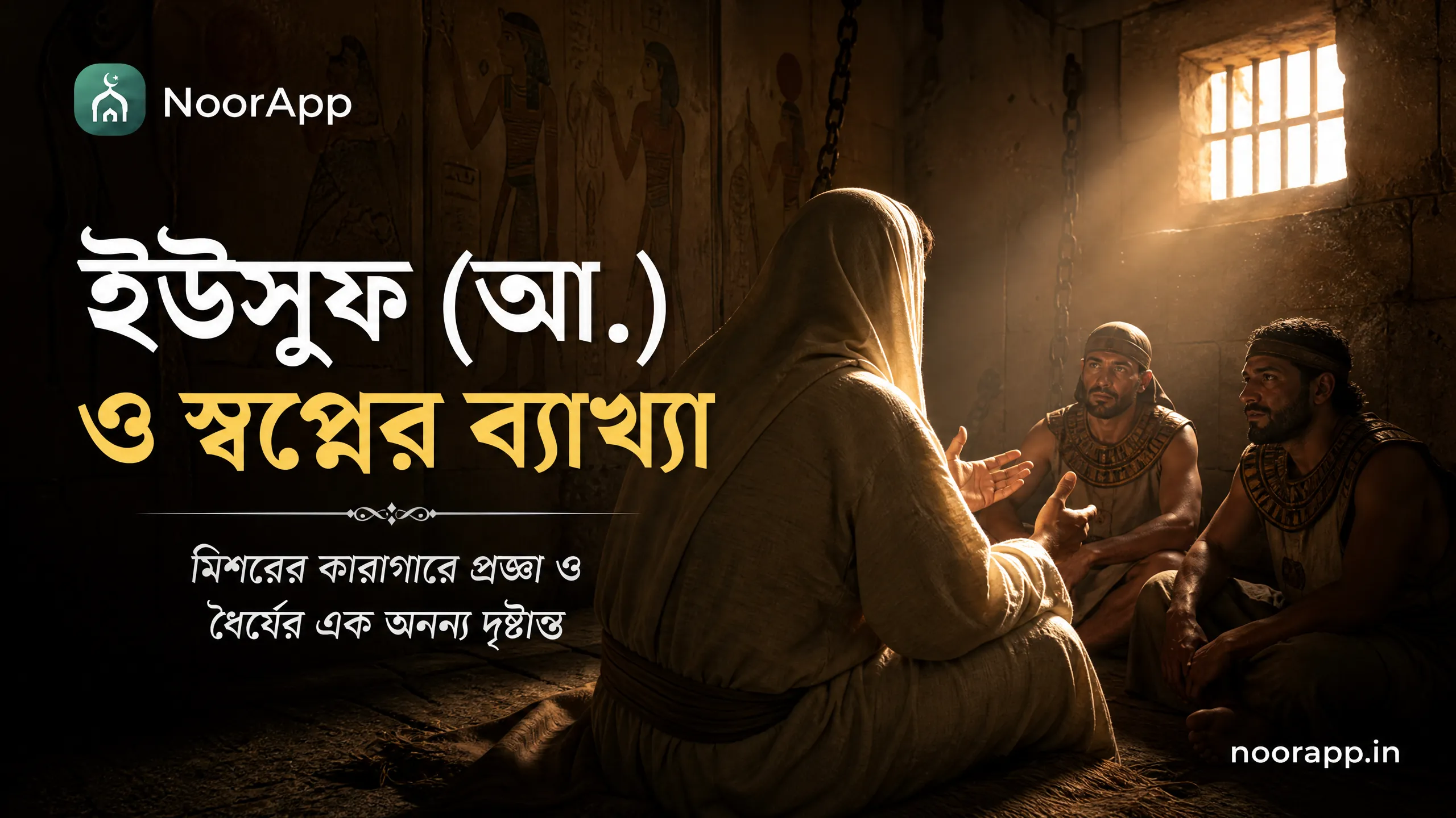 ইউসুফ (আ.) ও স্বপ্নের ব্যাখ্যা: মিশরের কারাগারে প্রজ্ঞা ও ধৈর্যের এক অনন্য দৃষ্টান্ত
