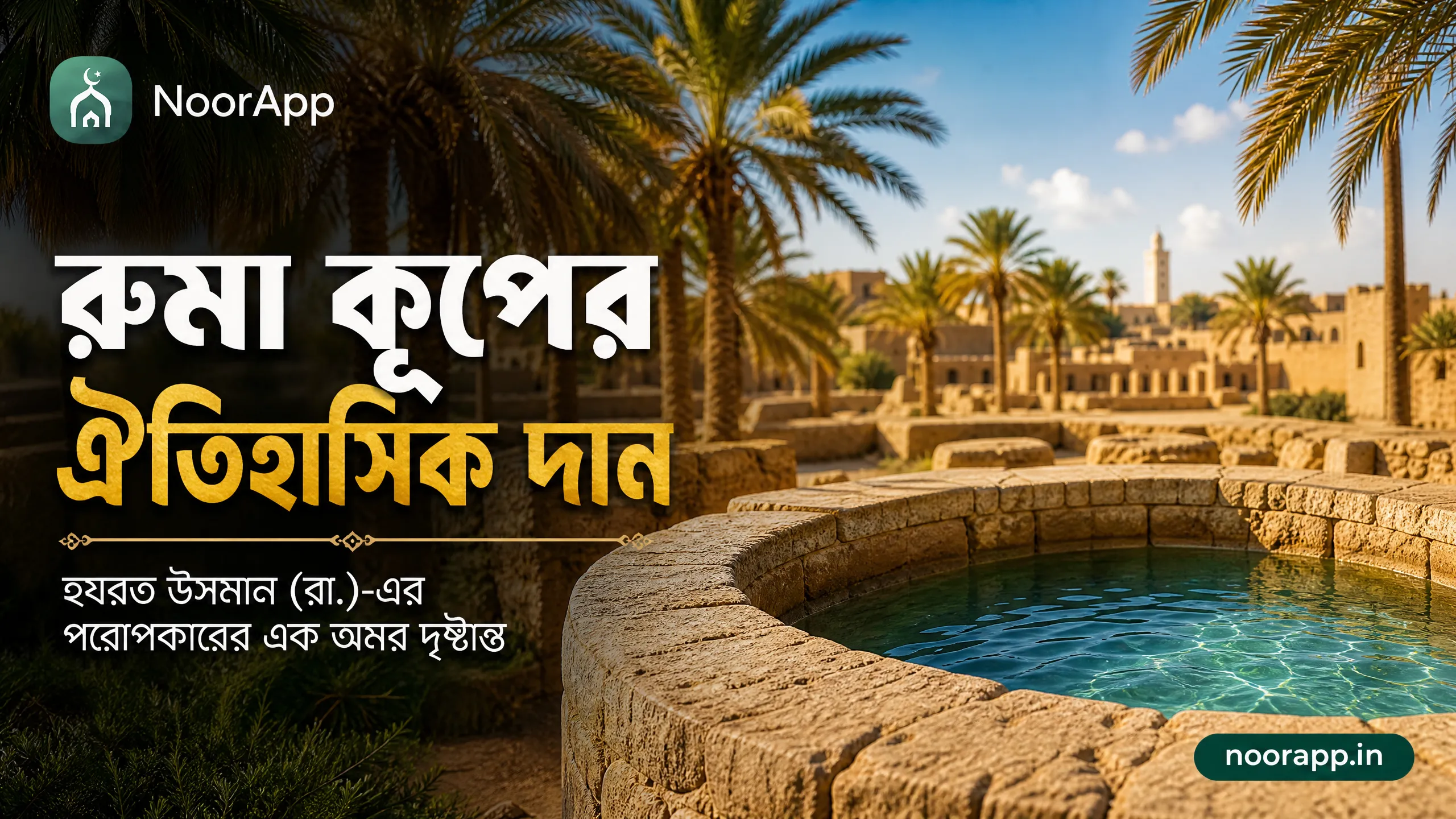 রুমা কূপের ঐতিহাসিক দান: হযরত উসমান (রা.)-এর পরোপকারের এক অমর দৃষ্টান্ত